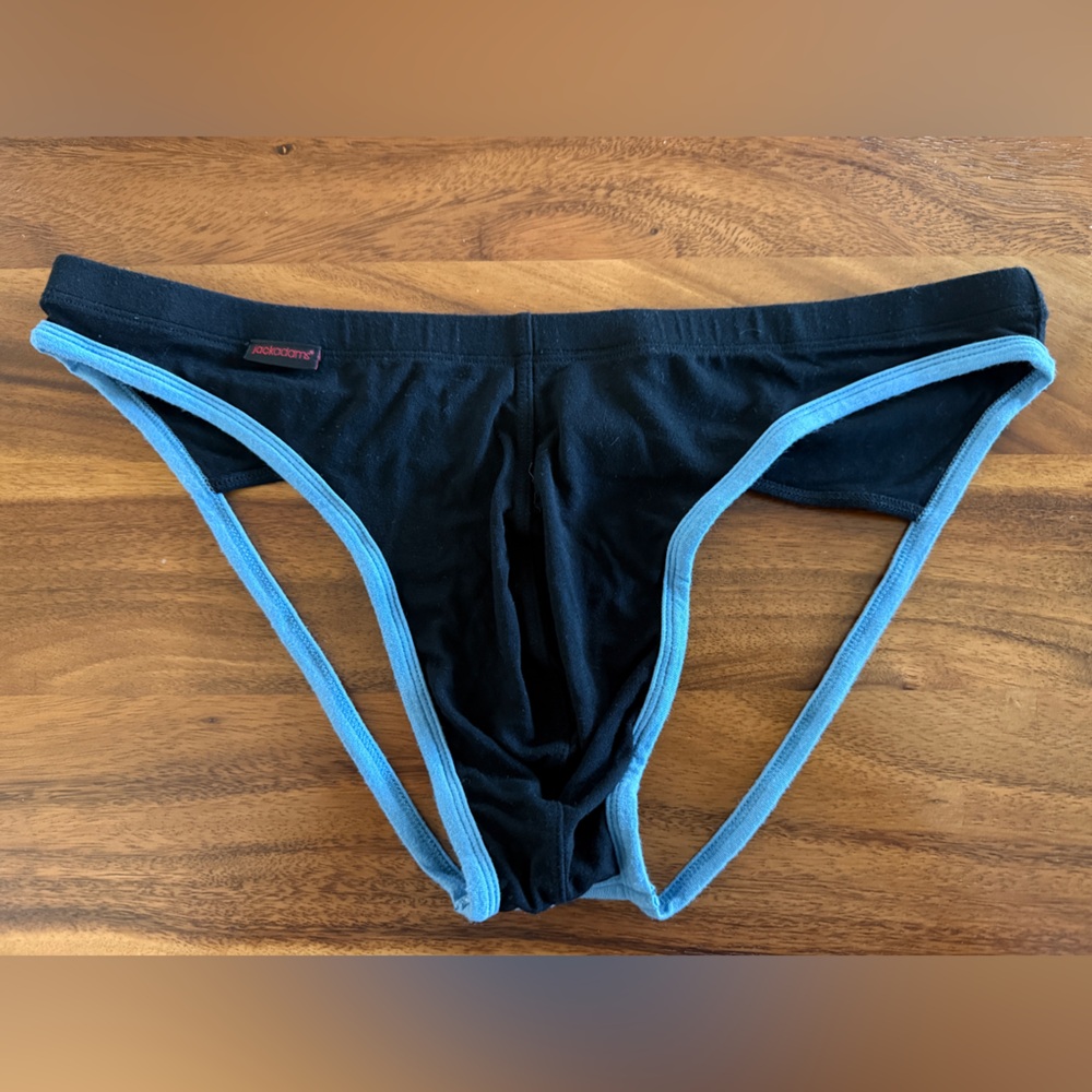 NWOT Jack Adams Modal Jock Strap in Black/Blue, XL